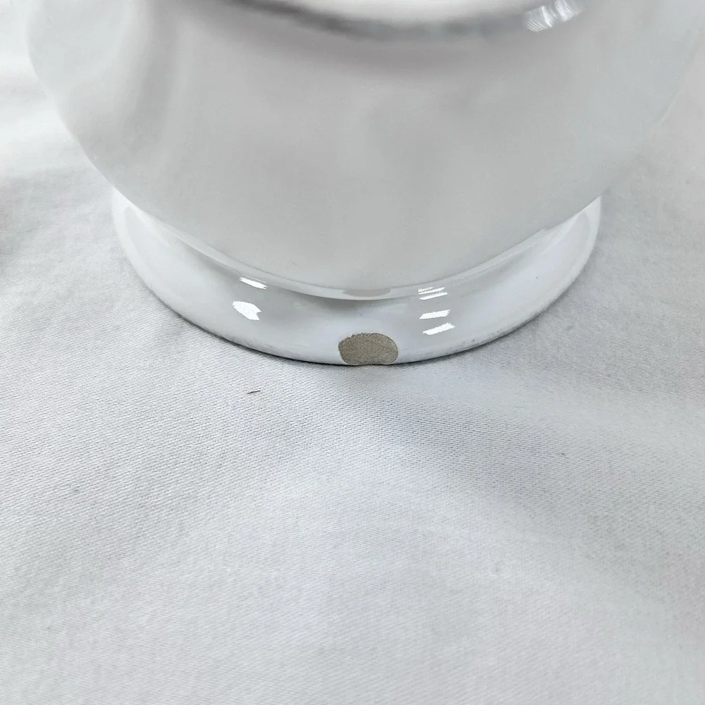 Devotions Collection THANKFUL Farmhouse Gravy Boat Stoneware Off White Embossed